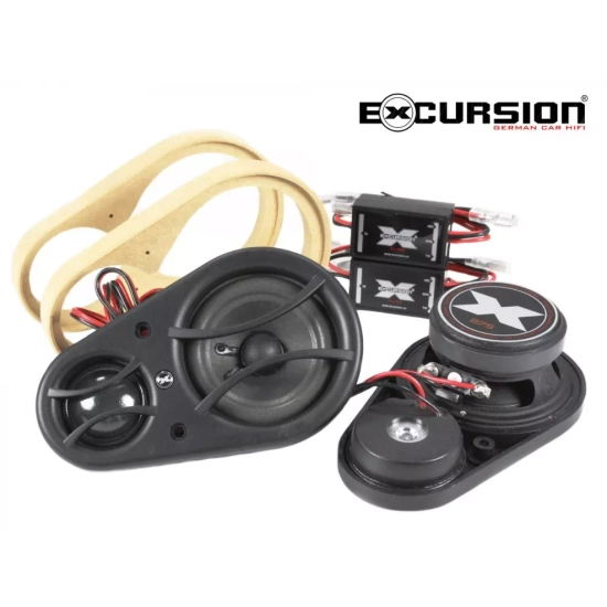 Excursion SHX-5.3C 3-drożny zestaw głośnikowy: 2 woofery 130mm, średnio-wysokotonowa sekcja SX-SAT, 4 zwrotnice - 3ohm, 75/200W, 91dB, 55-20000Hz, głę